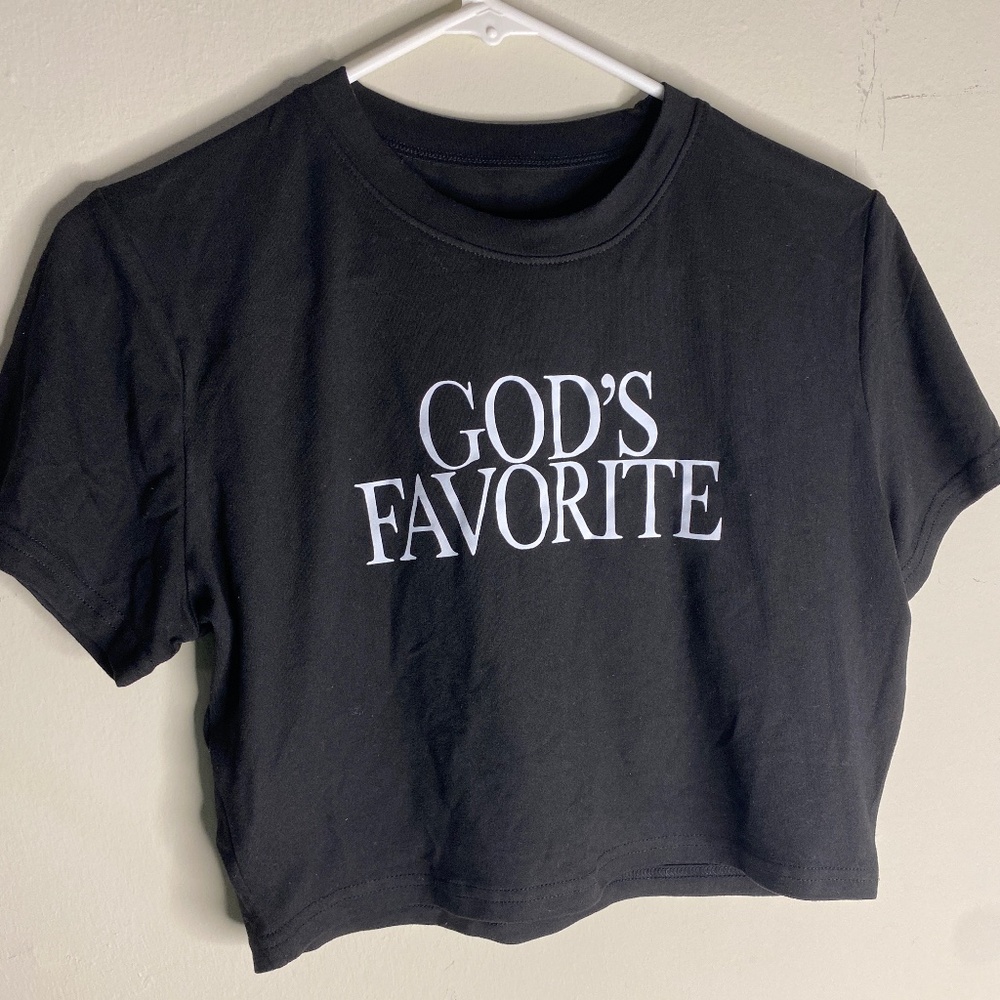 “God’s Favorite” Cropped Tee